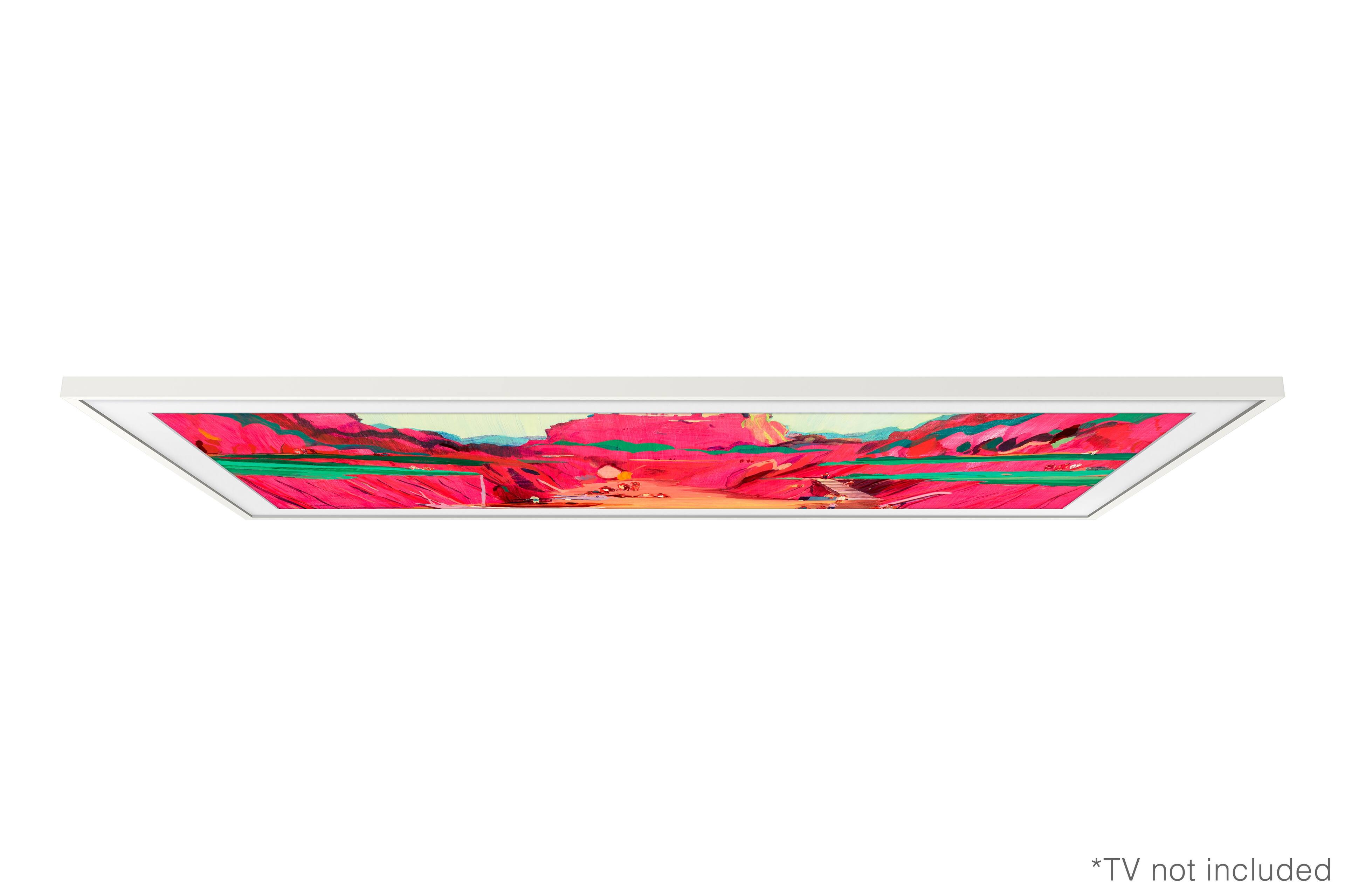 The text on the image reads "TV not included."