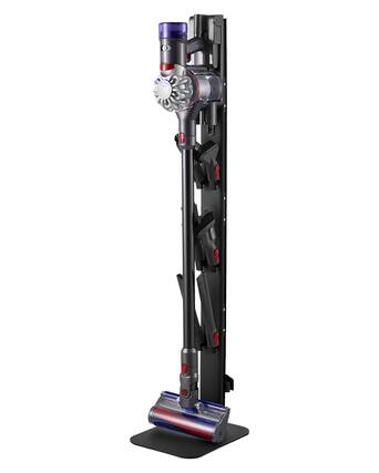 Front. VEVOR - Vacuum Stand for Dyson Multi-Models Stable Storage Bracket Holder Black - Black.