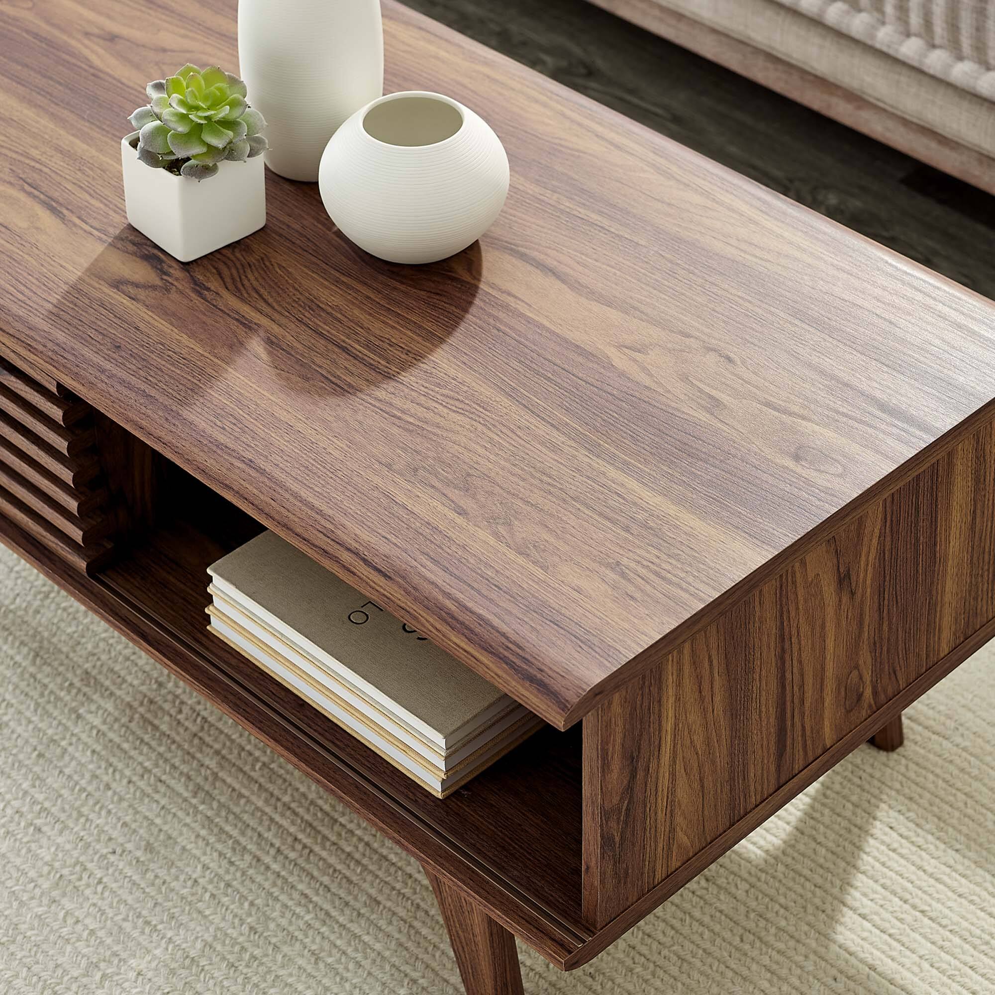 Back. Modway - Render Coffee Table by Modway - Walnut.