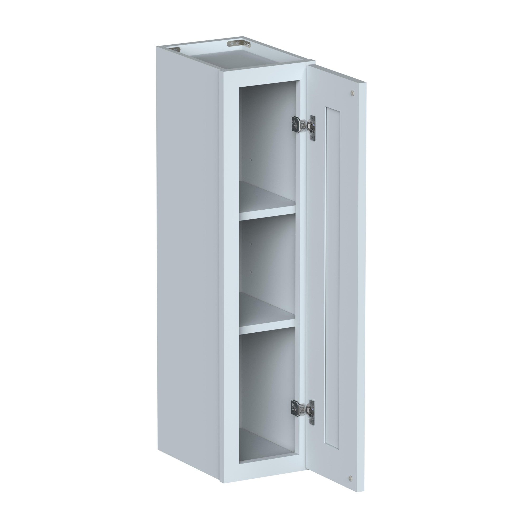 Alt View 2. Boyel Living - 9in.W x12in.D x36in.H Dove Gray WALL CABINET Fully assembled Cabinet With One HDF Door - Gray.