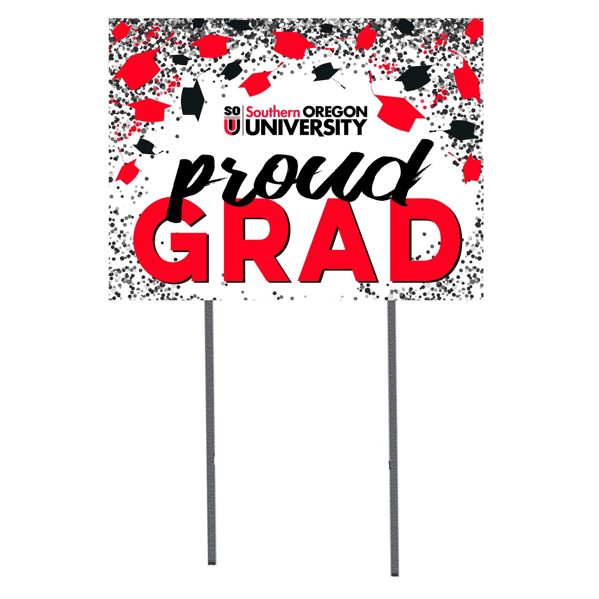 Southern Oregon Raiders 18" x 24" Proud Grad Yard Sign