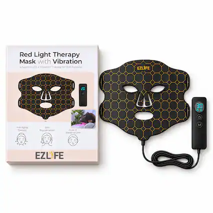 Red Light Therapy Mask with Vibration
Advanced LED + Vibration Therapy for Skin Renewal
EZLIFE
20
30 0 G
Anti-Aging Therapy
Skin Rejuvenation
Acne & Bacteria Care
M
EZLIFE