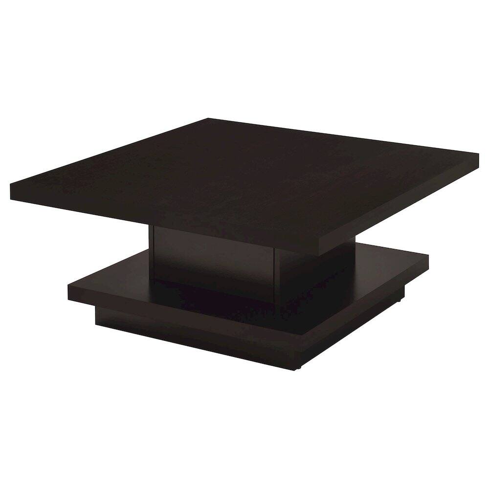 Alt View 2. Coaster Co. of America - Reston 3-piece Square Coffee and End Table Set Cappuccino - Cappuccino.