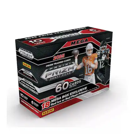 CAROS 6 TRADING CARDS PRIZM PANINI 2025 10 CARDS MEGA PACKS 1 CARDS COL TRADING 5 PAXINI PRIZM PANINI 12 AUTOGRAPHS LOOK FOR PRIZM PICKS 16 M DRAFT 300 TOR CARDS ULTRA-RARE THE 60 BOX INSERTS PER average doe - EXCLUSIVE per Prizms! 10 CARDS BOX Flash FIND MEGA or Red 20 Ice PRIZMA PACKS 18 Red TRADING CARDS PANINI