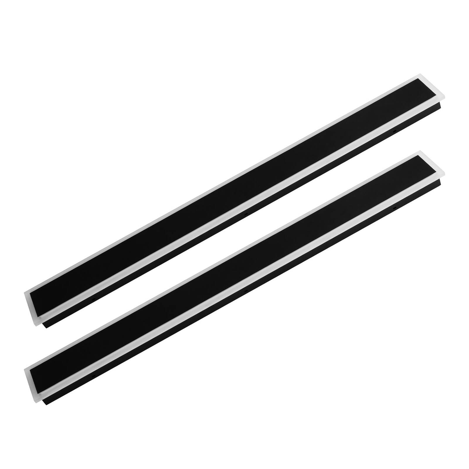 VEVOR - Outdoor Wall Lights, 2 Pack,47.2Inch Long Strip Modern Exterior Wall Sconce Light Fixtures, 2700K-6000K, IP65 Waterproof - Black + white