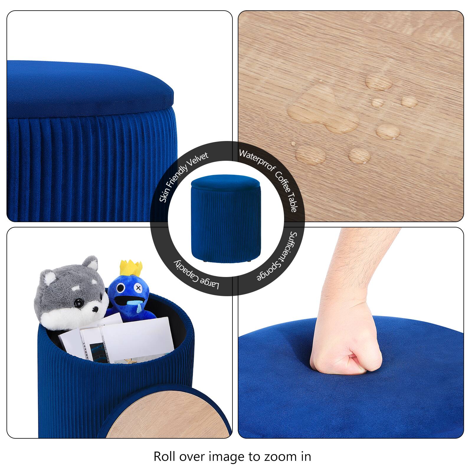 x Velvet Waterproof Friendly Coffee Skin Table Sufficient Capacity Sponge Large Roll over image to zoom in