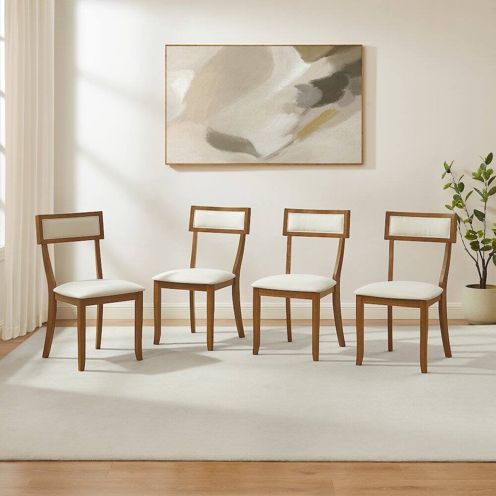 Alt View 4. Crosley Furniture - Alessia 4-Piece Dining Chair Set In Brown - Brown.