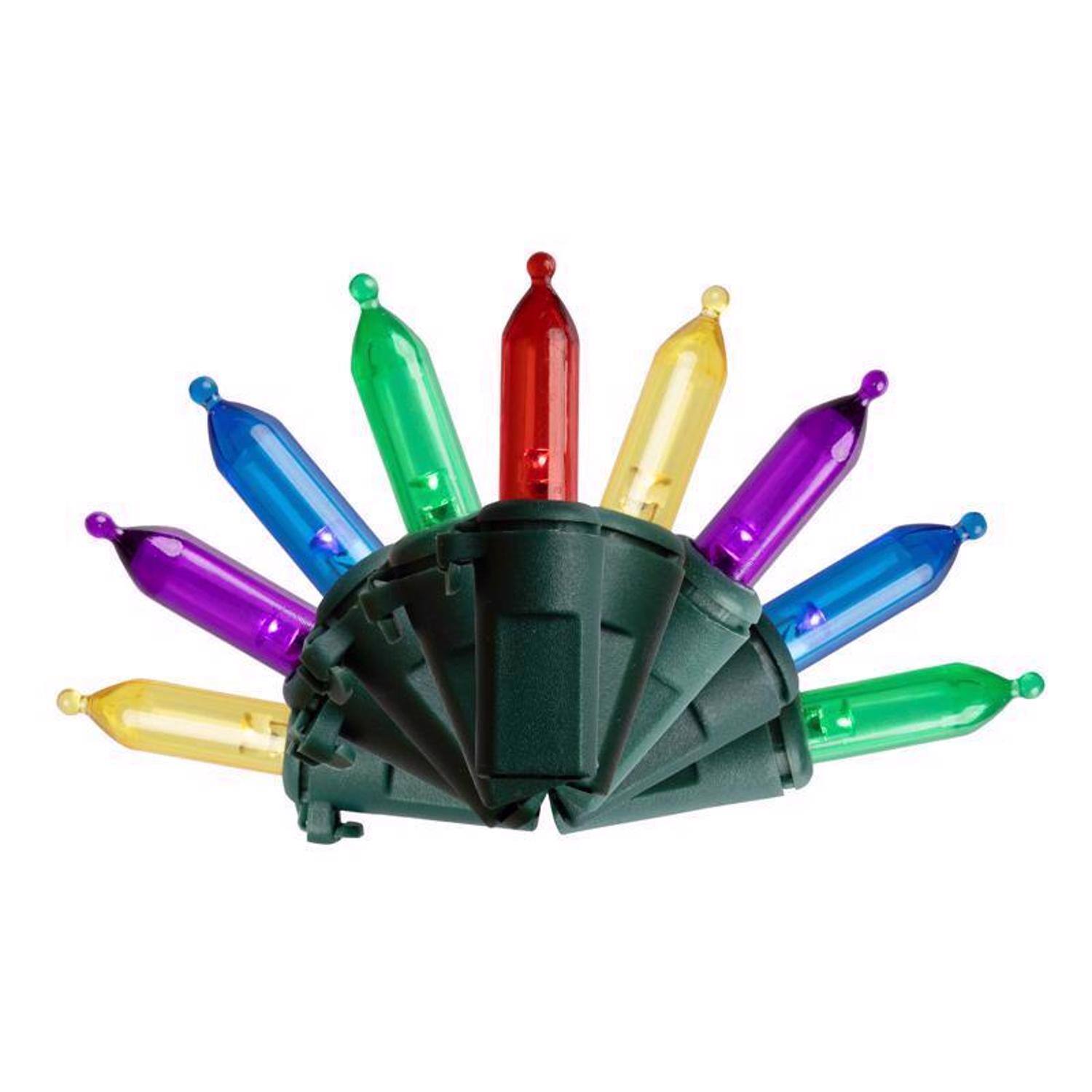 Left. Celebrations - Celebrations Platinum LED T5 Multicolored 50 ct String Smart-Enabled Christmas Lights 16.3 ft..