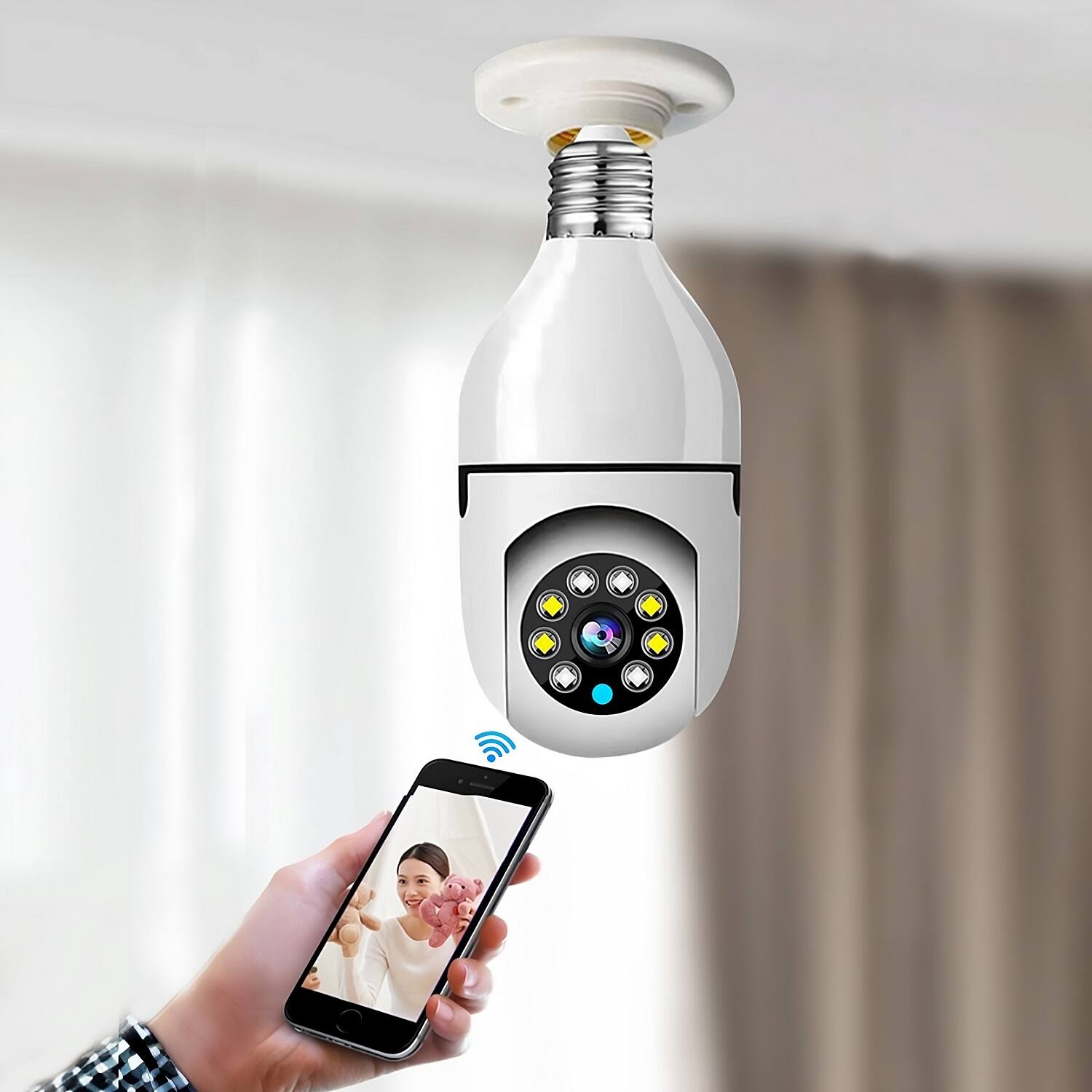VIVZONE - Smart 360° Bulb Camera