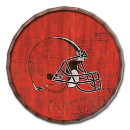 Fan Creations - Cleveland Browns 24" Cracked Color Barrel Top Sign - Multicolor