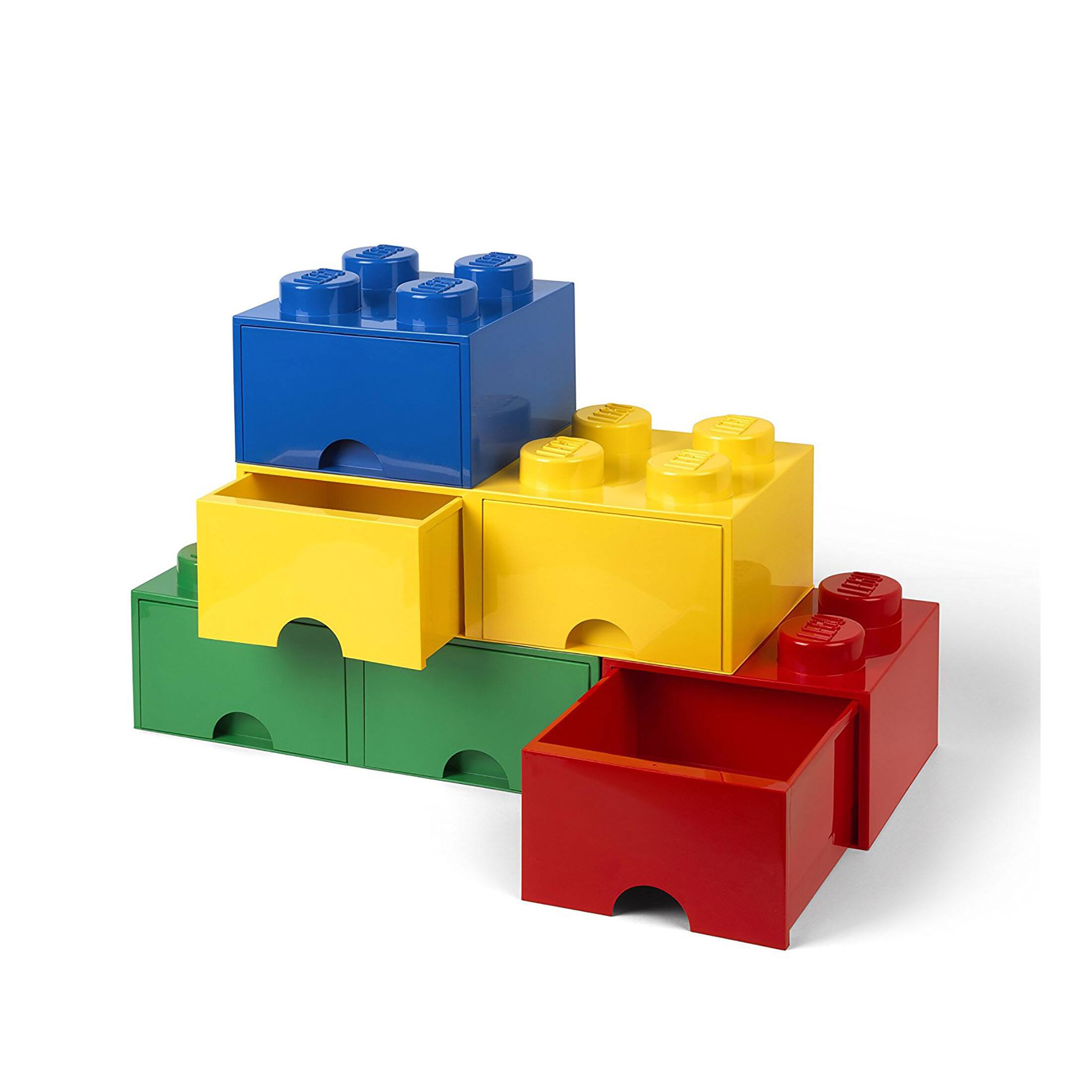 Back. Room Copenhagen - LEGO Storage Brick Drawer 4 - Bright Blue.