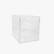 Front. Martha Stewart - Brody Set of 2 Clear Plastic Desktop Storage Boxes - 1 Single Drawer - 1 Double Drawer - Clear.