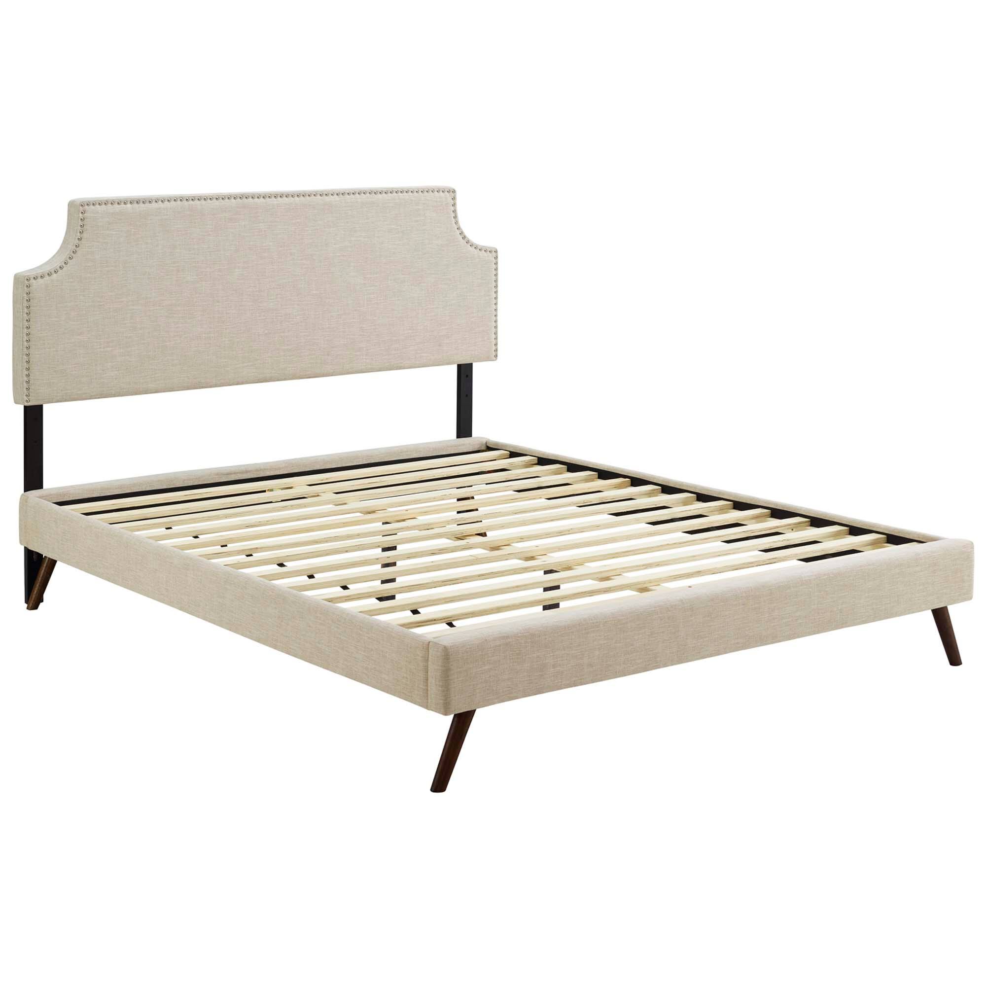 Left. Modway - Current Performance Velvet Twin Platform Bed - Red.