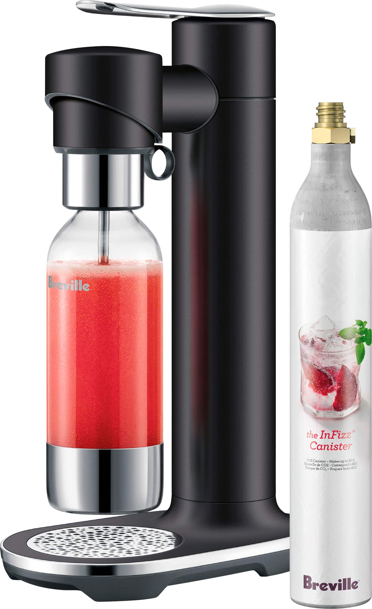 Breville DY the InFizz Canister C02 Carbonator - 60 L de Boutee de C02 Correspond a 100 Tinque de co, Prepara basts s0 Breville.