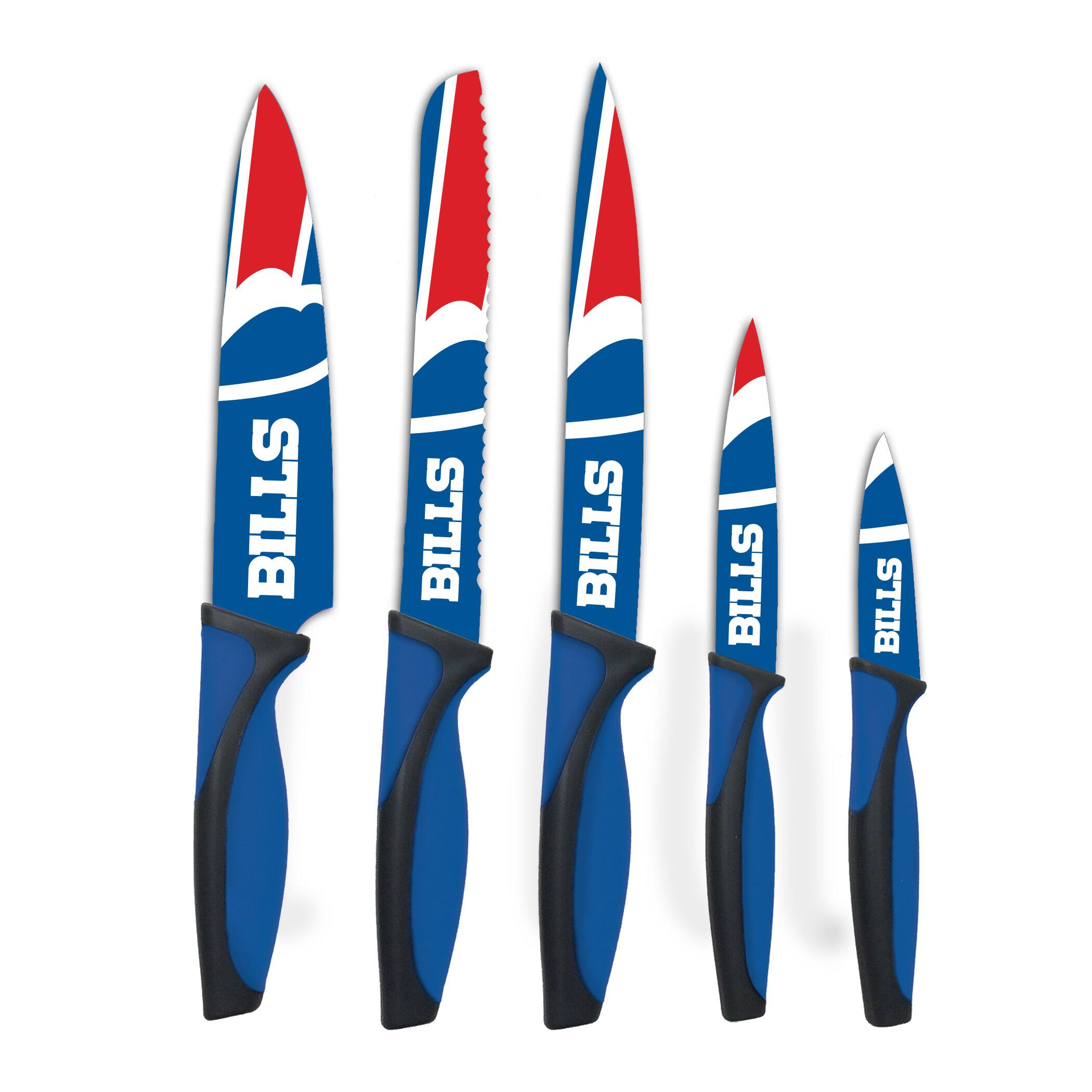 Woodrow - Buffalo Bills 5-Piece Stainless Steel Cutlery Knife Set - Multicolor