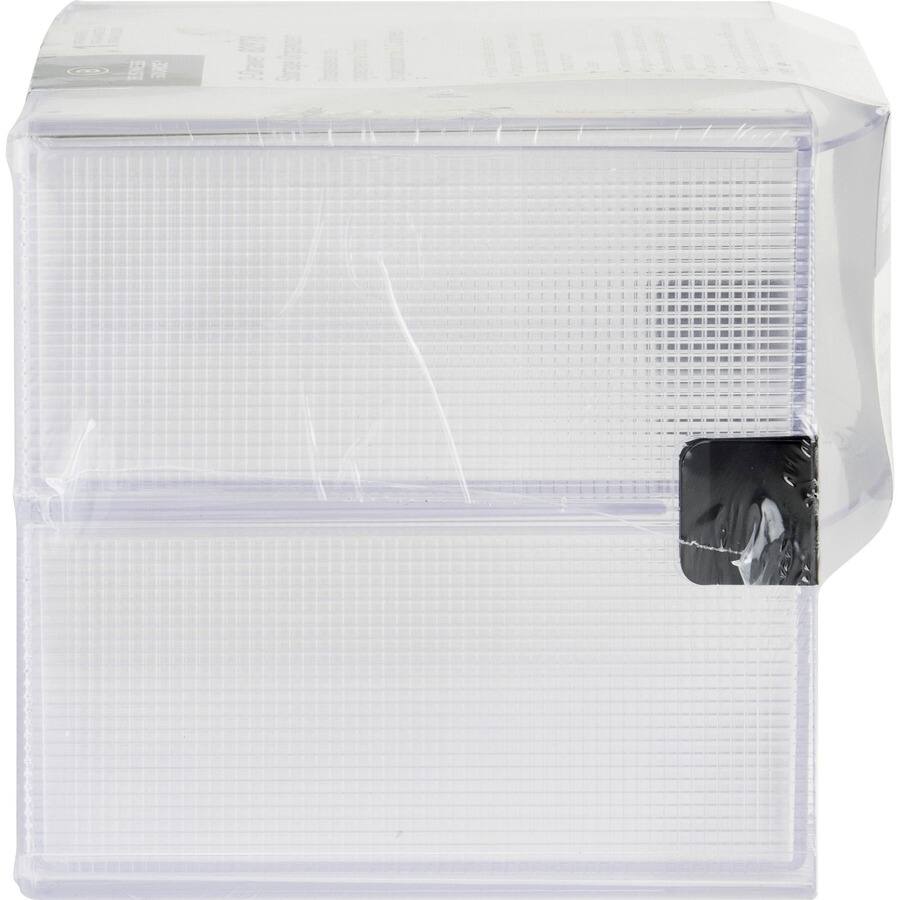 Left. Business Source - Business Source 2 drawer Storage Organizer 2 Drawer 6" x 6" x 6" Desktop Clear - Clear.