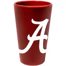 Front. WinCraft - Alabama Crimson Tide 16oz. Silicone Pint Glass - Multicolor.