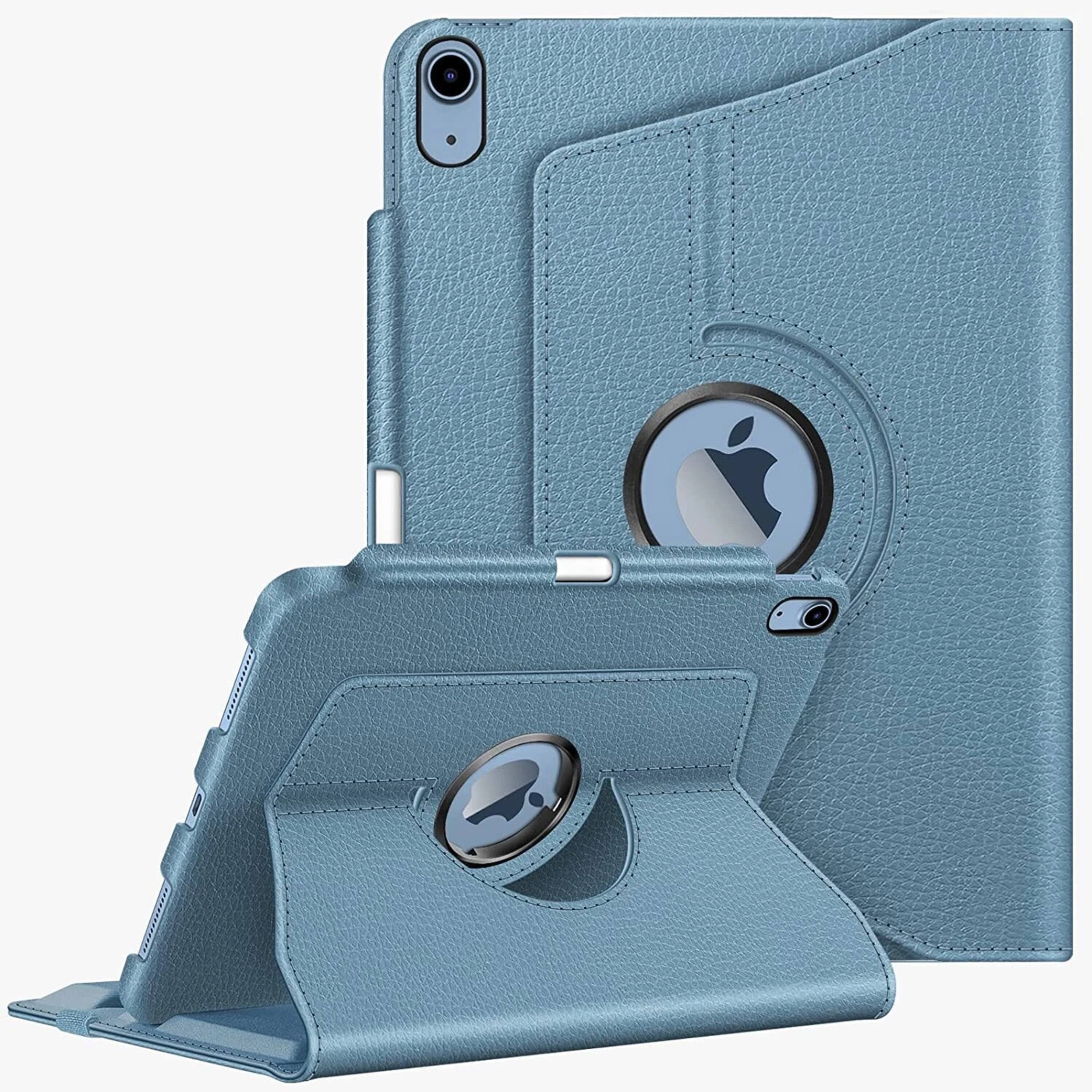 Kitcheniva - Smart Rotating Case For iPad A16 11th 2025 And iPad 10th 2022 Stand Cover - Ocean Blue