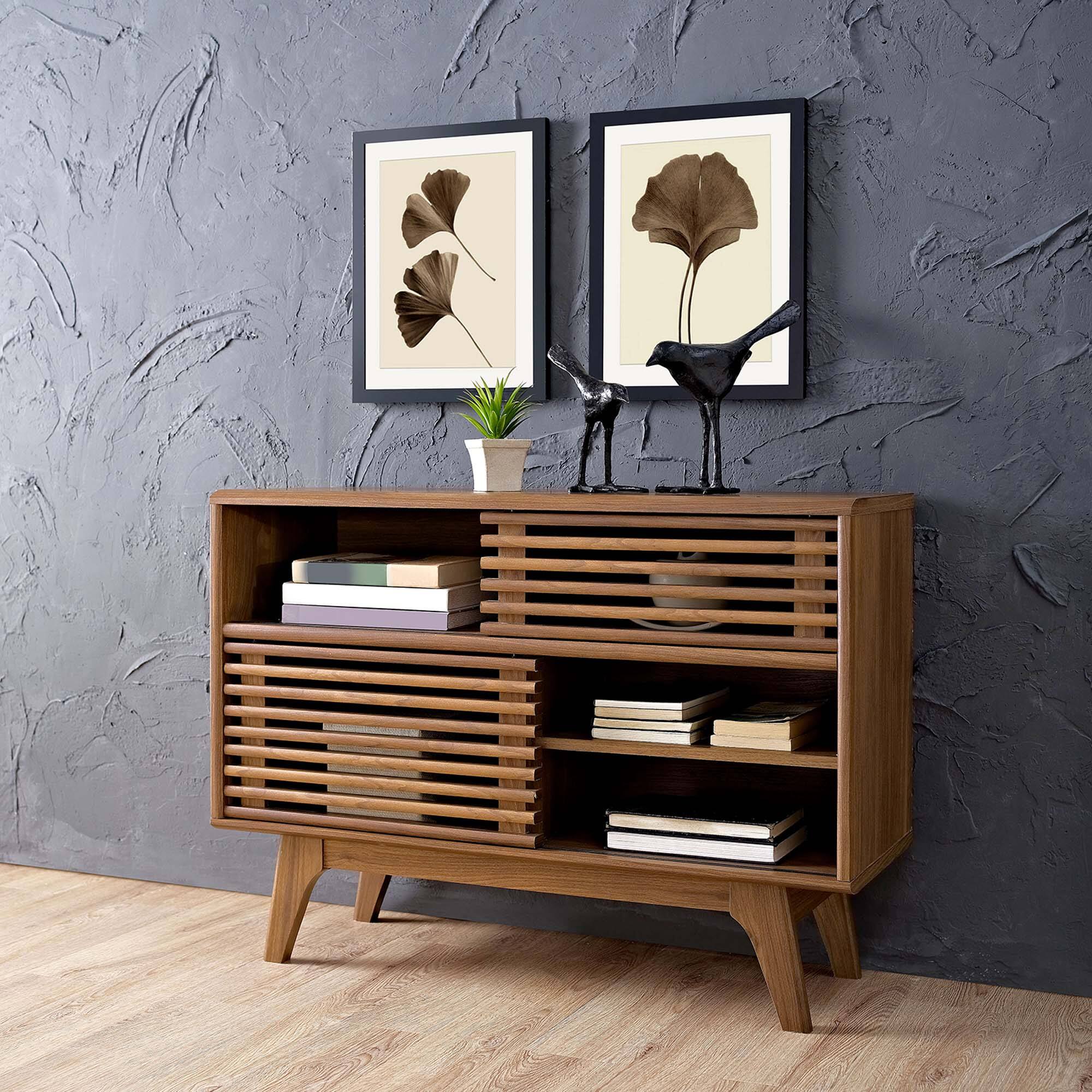 Render Display Stand by Modway - Walnut