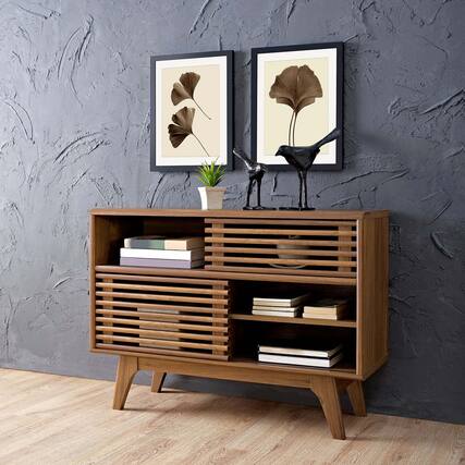 Front. Modway - Render Display Stand by Modway - Walnut.