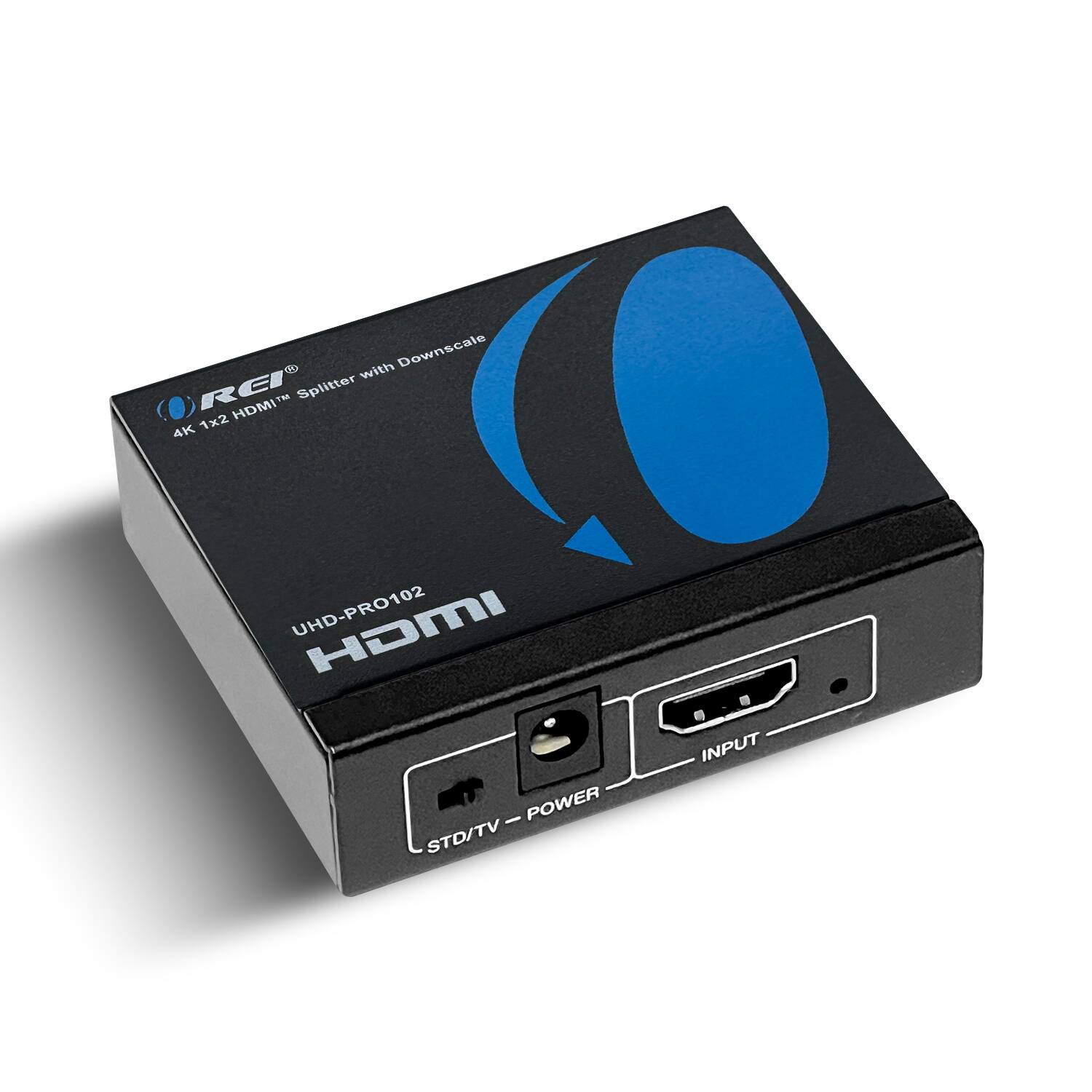 4K 1x2 HDMI™ Splitter with Downscale  
UHD-PRO102  
HDMI  
INPUT  
STD/TV - POWER