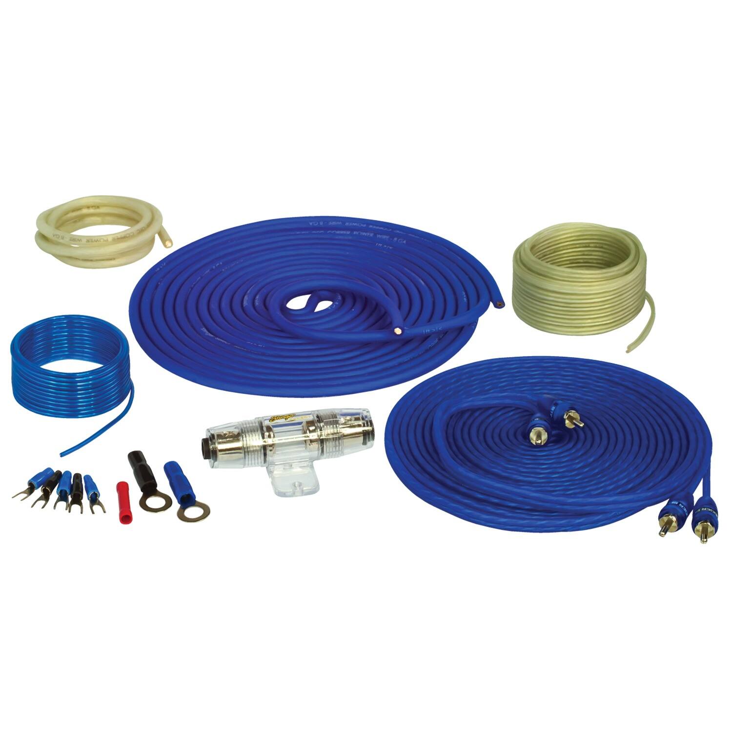 Stinger - Ss600xs Select 8-gauge Agu Amp Installation Kit - Blue