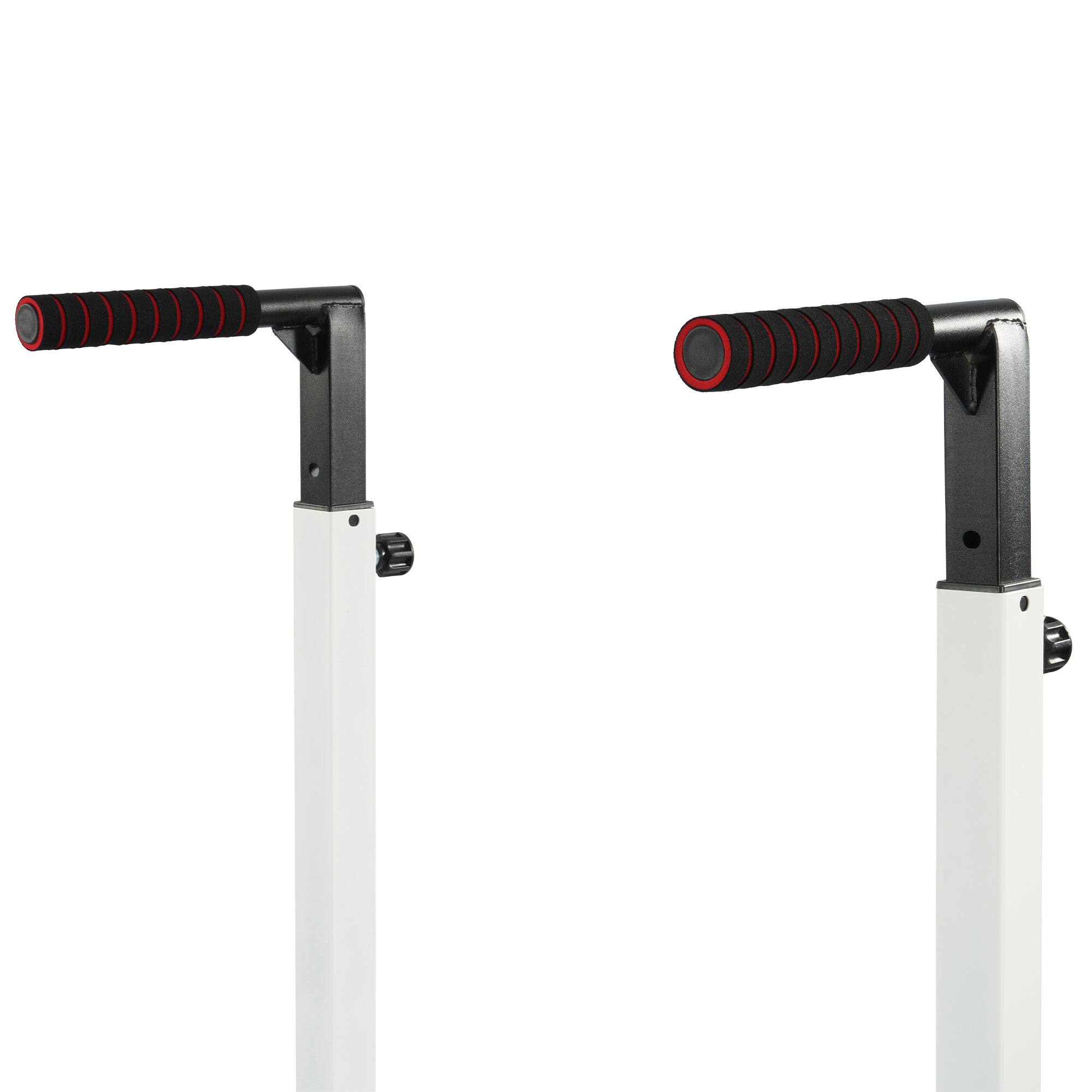 Alt View 8. BalanceFrom Fitness - BalanceFrom Multi Function Home Gym Exercise Dip Stand, 500lb Capacity, White - White.