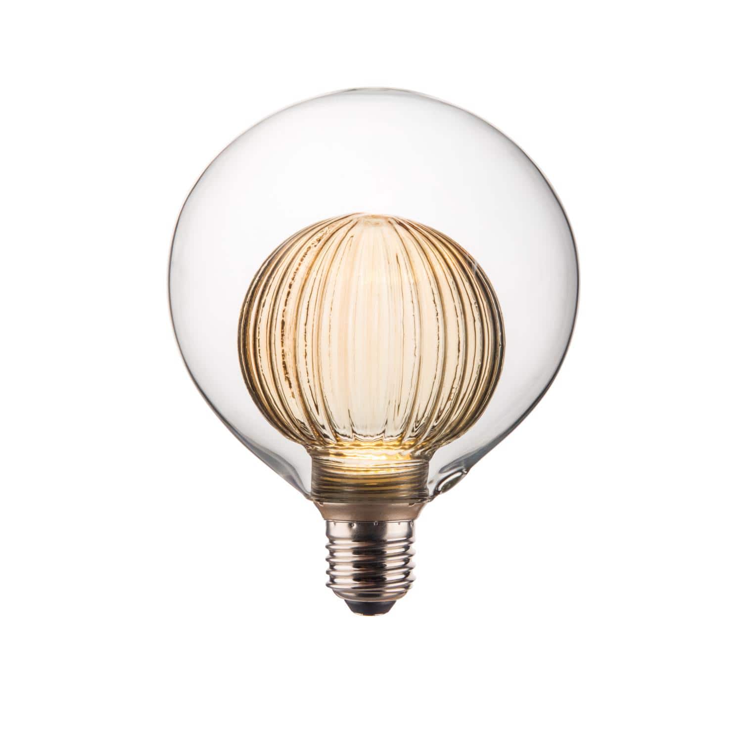 GE - Globe Electric G40 E26 (Medium) LED Bulb Soft White 3 Watt Equivalence 1 pk