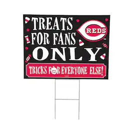 Evergreen Enterprises - Cincinnati Reds 18" x 24" Halloween Treats Outdoor Yard Sign - Multicolor
