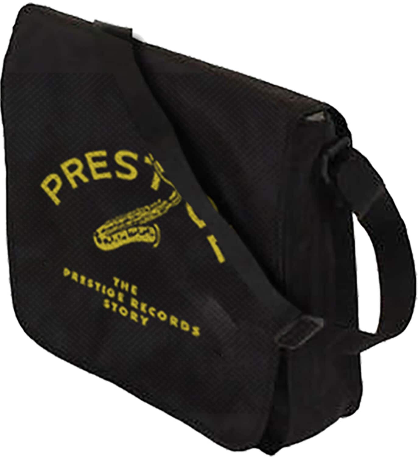 PopMarket - Rocksax - Prestige Records - Logo - Flap Top Messenger Bag (Black) - Multicolor