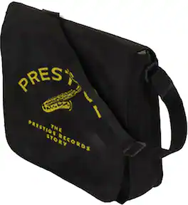 PopMarket - Rocksax - Prestige Records - Logo - Flap Top Messenger Bag (Black) - Multicolor