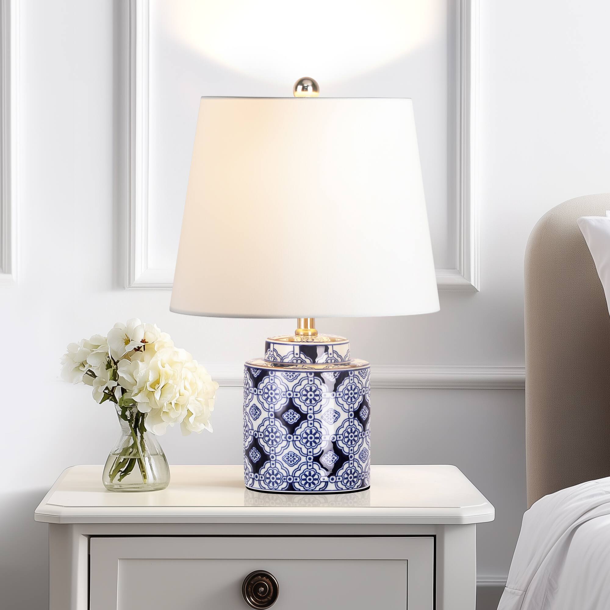 Alt View 1. partphoner - Blue Ceramic Table Lamps - Blue.