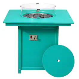 WestinTrends - Helios 42" Modern Outdoor Patio Gas Propane Square Fire Pit Table