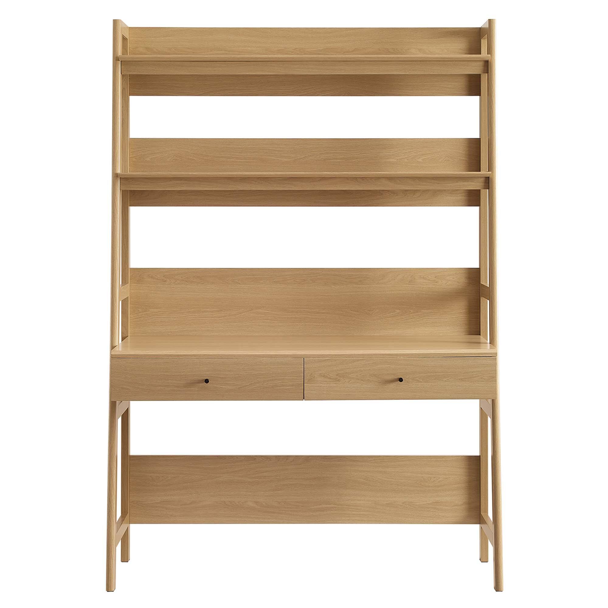 Alt View 2. Modway - Bixby Office Desk by Modway - Oak.