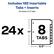 Includes 192 Insertable Tabs + Inserts
24 Packs of 8 Tabs
24 x 8 Tabs
11" x 8.5"