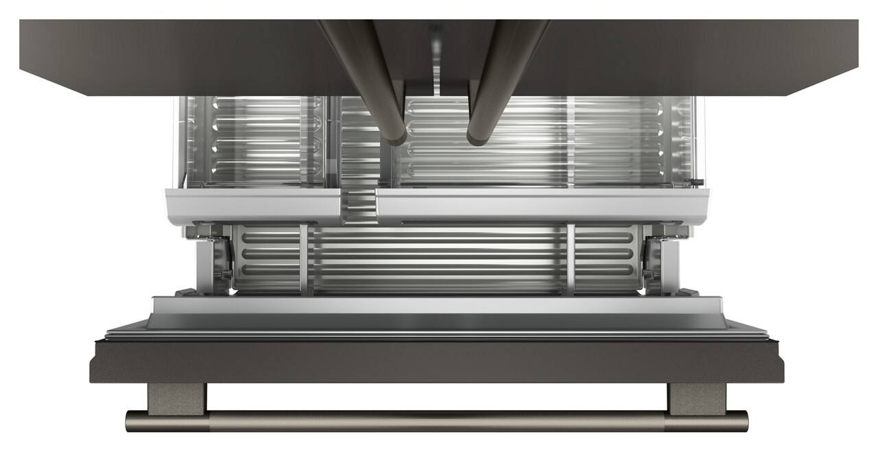 Alt View 4. KitchenAid - 20.8 Cu. Ft. Built-In French Door Bottom Mount Refrigerator - Black Ore.