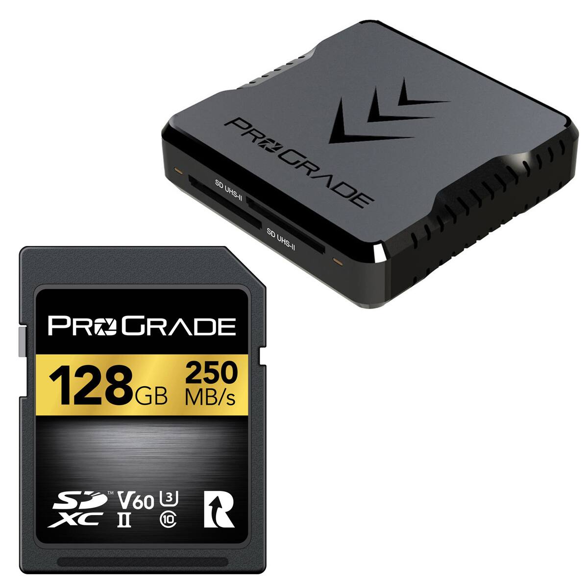 SD UHS-II PROGRADE SD UHS-II PRO GRADE 250 128 GB MB/s  
TM Si V60 3 XC II 10