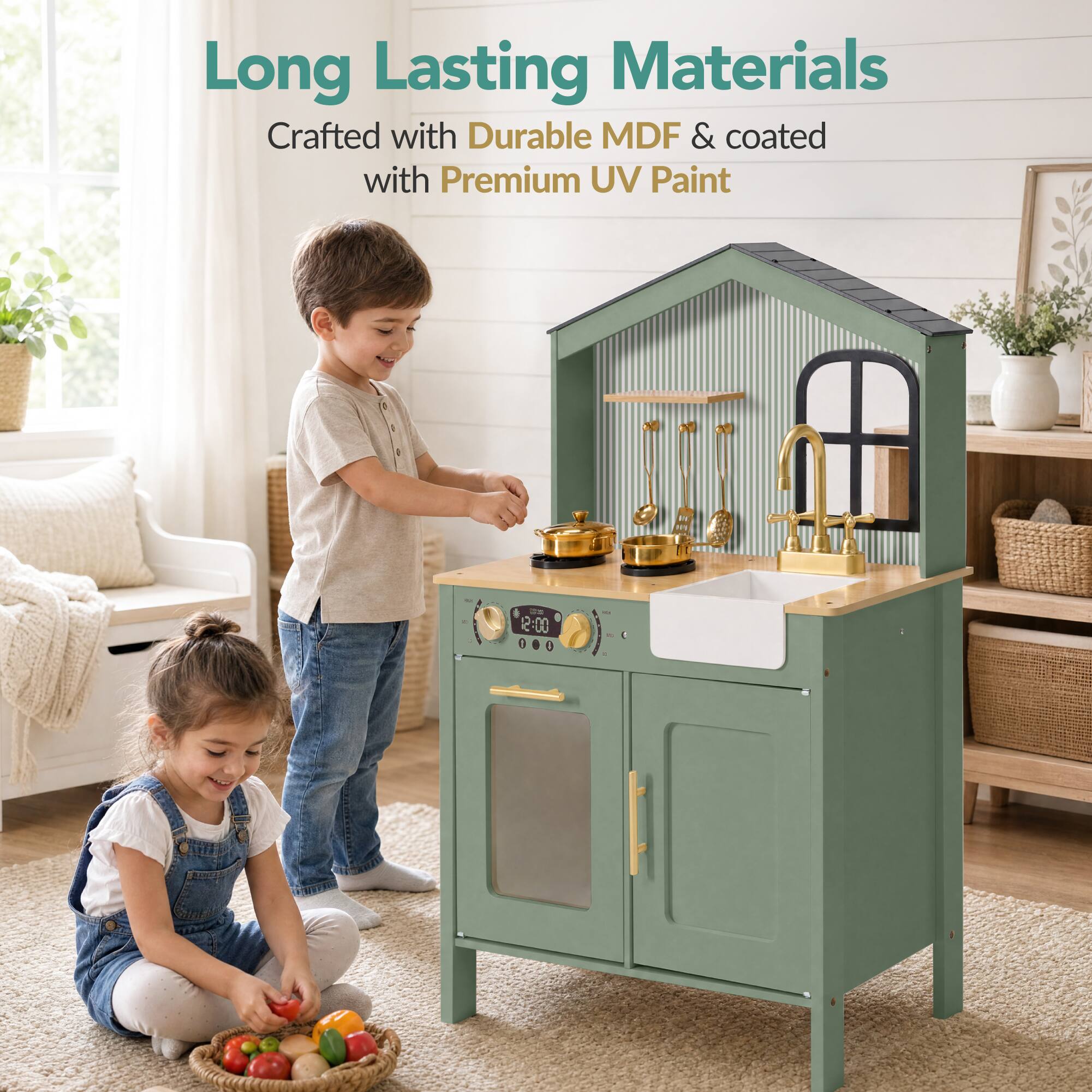 Long Lasting Materials  
Crafted with Durable MDF & coated with Premium UV Paint