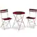 Front. Best Choice Products - Best Choice Products 3-Piece Small Bistro Set, Folding Patio Furniture Set of 2 Chairs and Table - Burgundy - Burgundy.