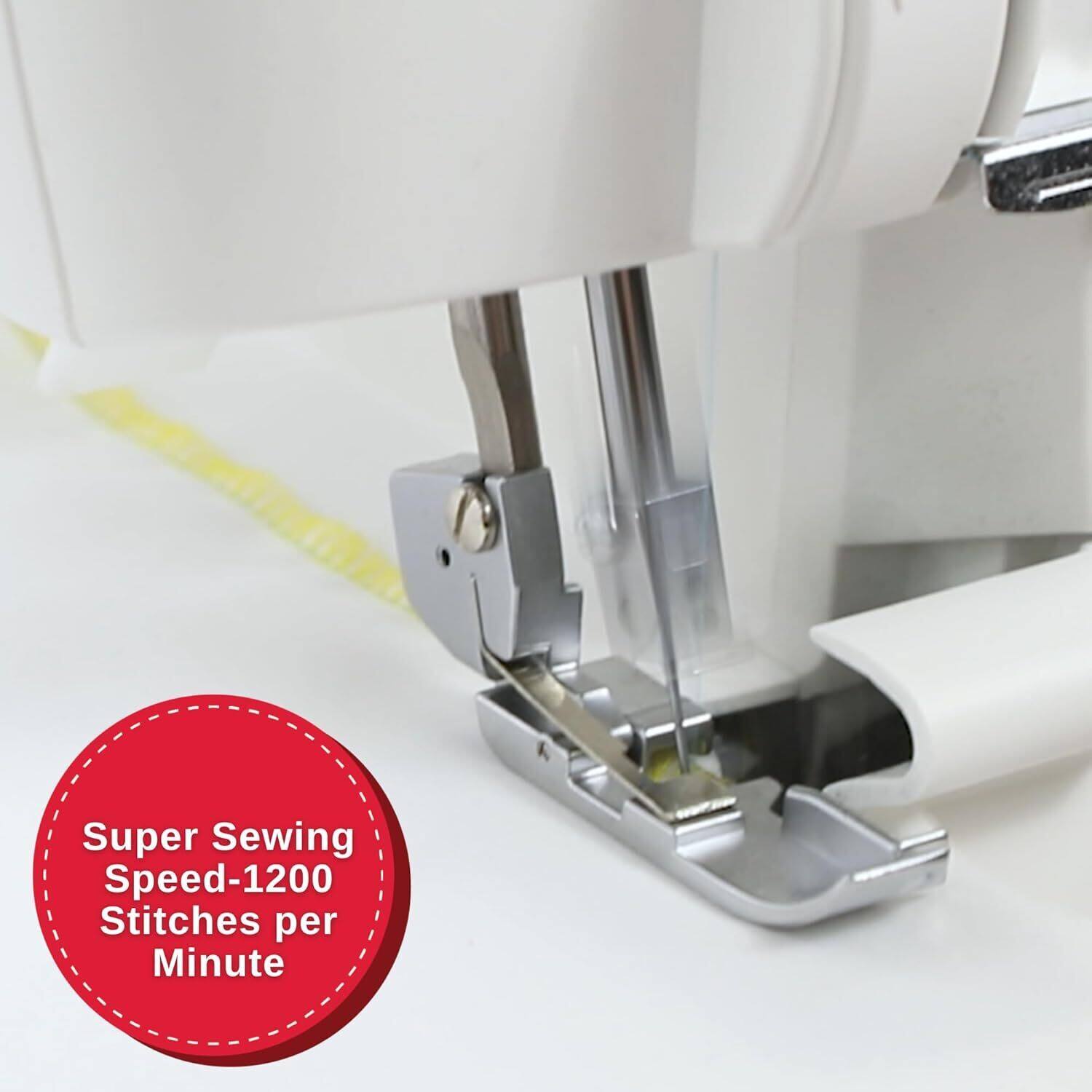 Super Sewing Speed-1200 Stitches per Minute