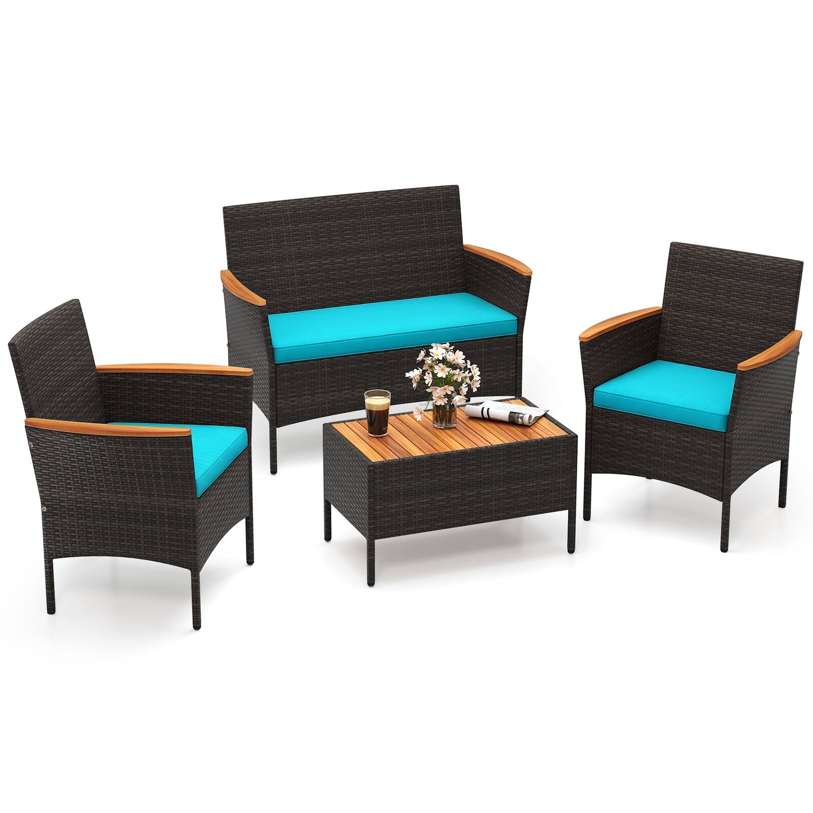 Mix Brown + Turquoise