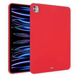 Dteck - Case For Apple iPad Pro 13'' (M5) 2025/(M4) 2024 Slim Lightweight Soft TPU Skin-Friendly Anti-Scratch Protective Cover - Red