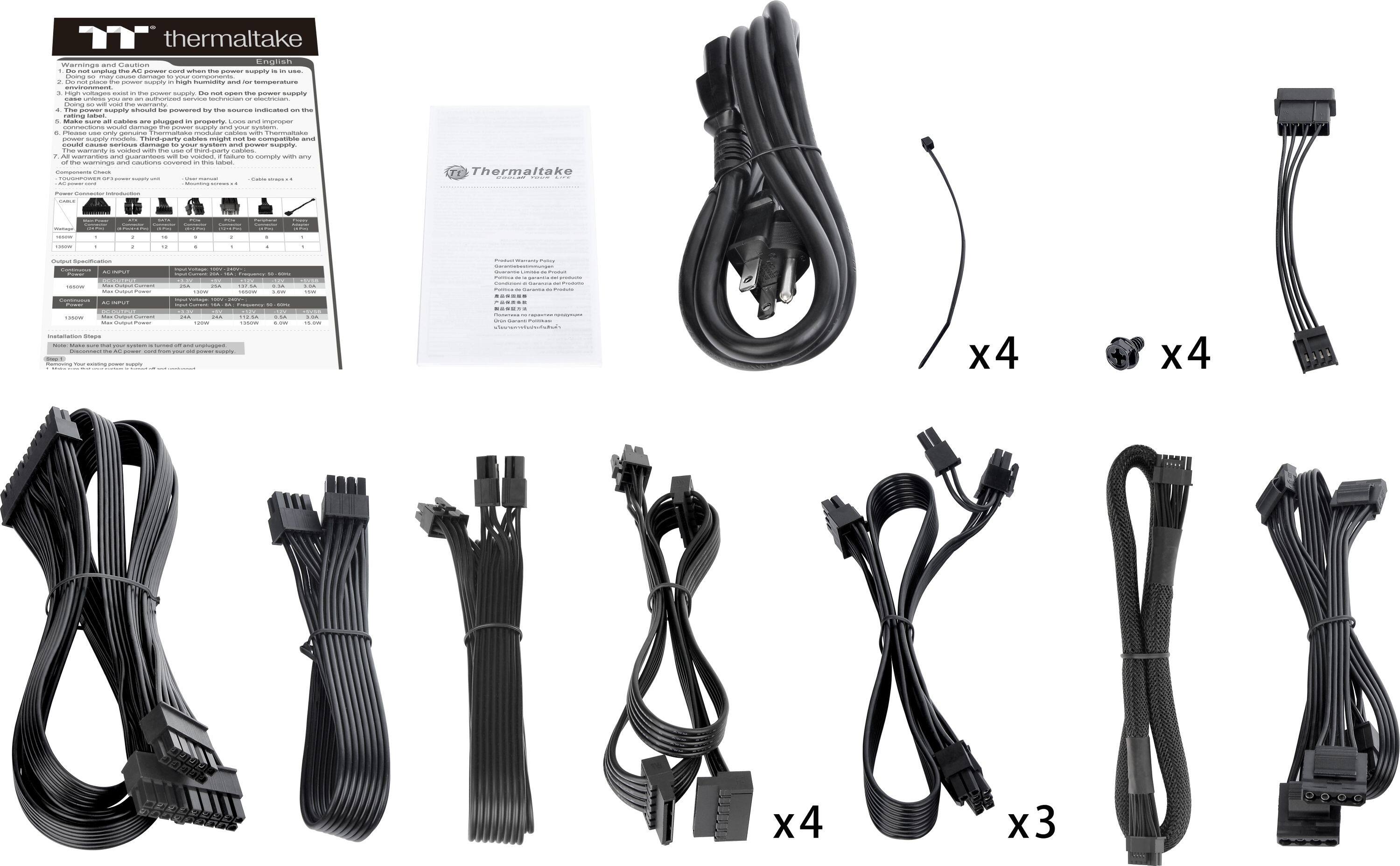 The text on the image reads: "Thermaltake Wireless 4-way Wireless Controller with 4 x 4 x 4 x 3."