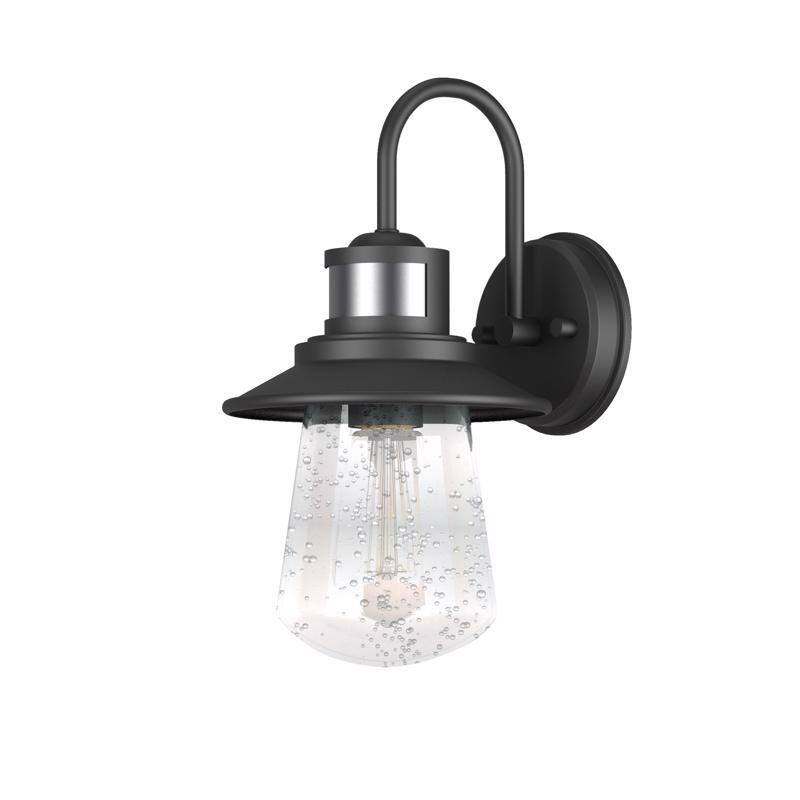 Angle. Globe Electric - Globe Electric Mariner 1-Light Matte Black Wall Sconce.