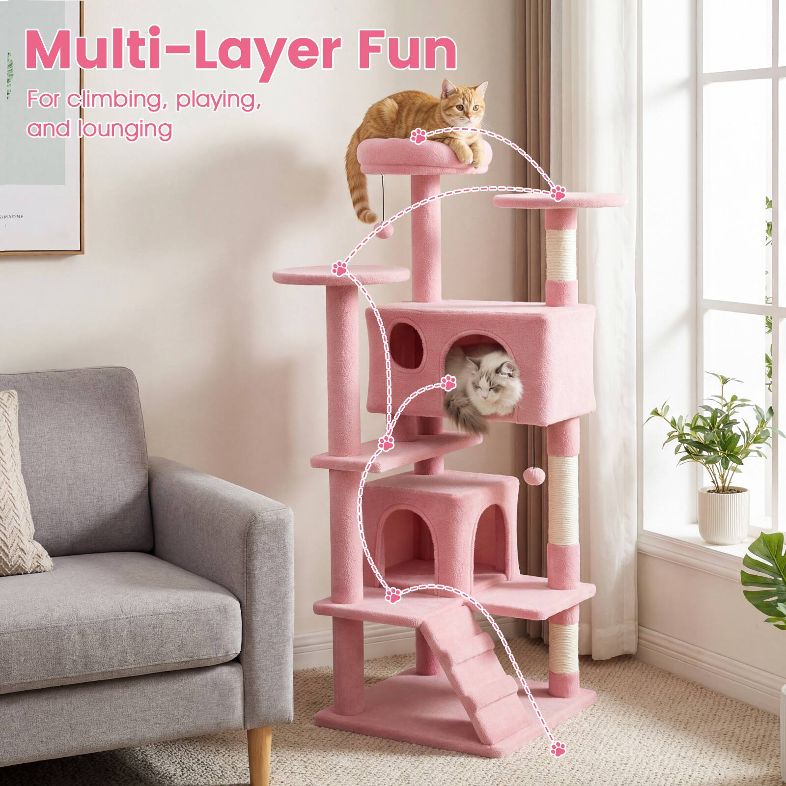Multi-Layer Fun  
For climbing, playing, and lounging