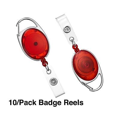 10/Pack Badge Reels