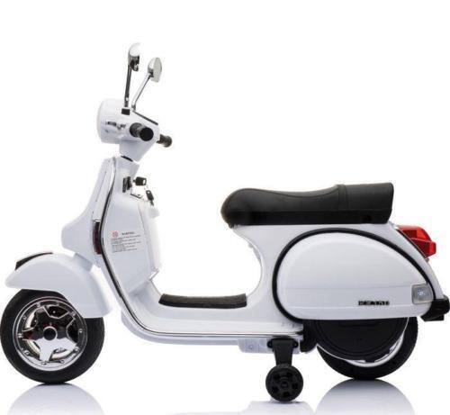 Angle. Best Ride On Cars - Vespa scooter 12V - White.