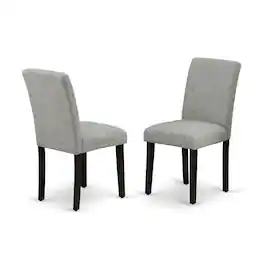 East West Furniture - V696AB106-5 5-Pc Dinette Set - 4 Kitchen Chairs and 1 Modern Rectangular Wire Brushed Black Kitchen - Multi-Color