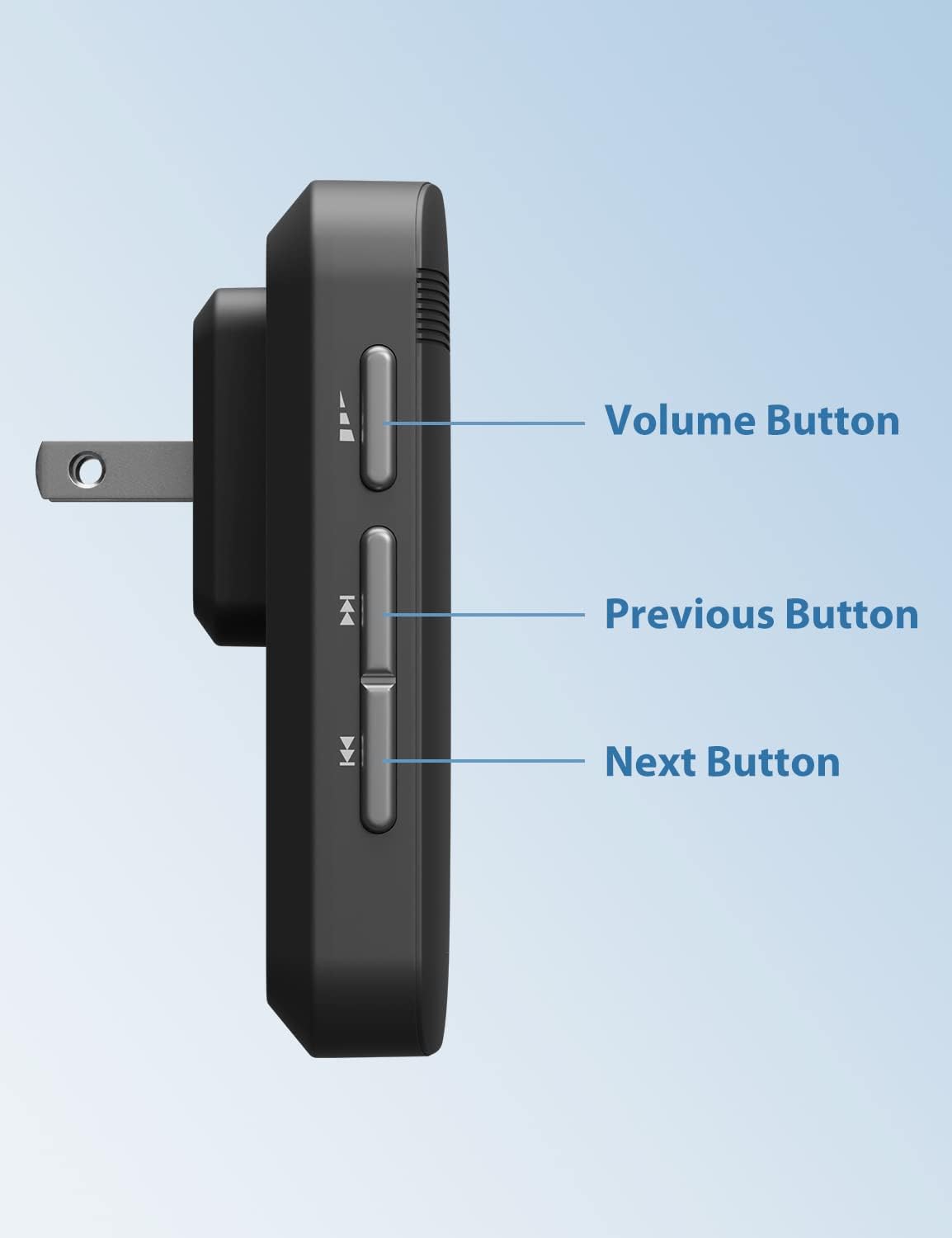 Volume Button  
Previous Button  
Next Button