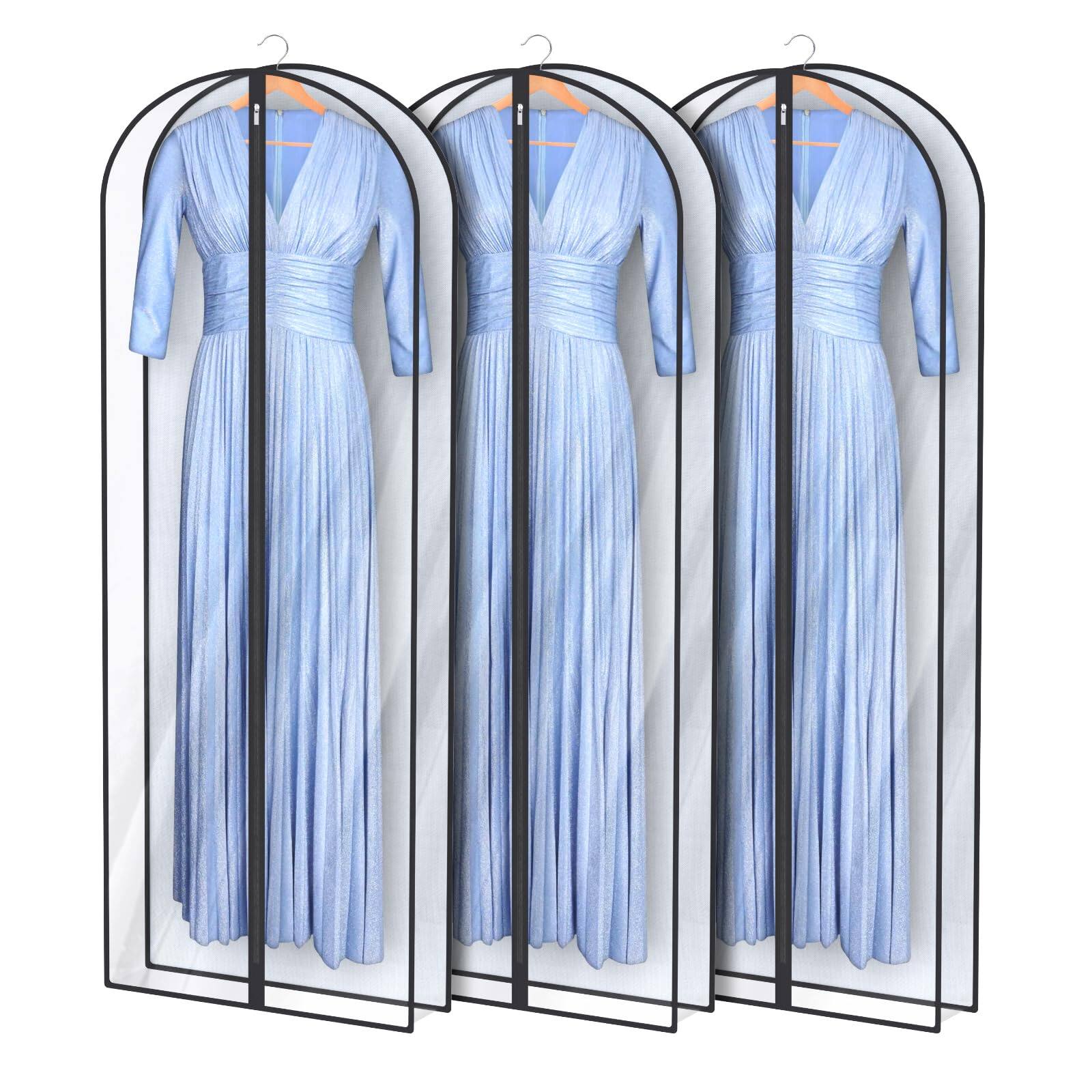 NICHOLAS KLEIN - Garment Bags Covers For Hanging Clothes 10" Gusseted Suit Storage Bag Closet 40" - 65 Inch